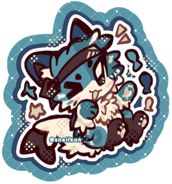 sticker // character belongs to sneilkun